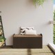 Sonata H Пейка за съхранение с възглавница кафява 115x51x52 см полиратан
