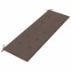 Sonata Bancă Batavia cu pernă gri taupe, 150 cm, lemn masiv de tec