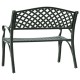 Sonata Bancă de grădină, verde, 102 cm, aluminiu turnat