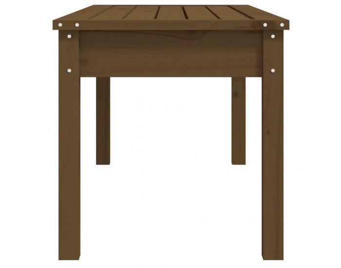 Sonata H Градинска пейка, меденокафява, 109x44x45 см, борово дърво масив