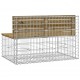 Sonata H Градинска пейка с габионен дизайн 103x70x65 см импрегниран бор
