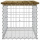 Sonata Bancă grădină, design gabion, 63x44x42 cm, lemn pin impregnat