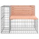 Sonata H Градинска пейка габион 92x71x65,5 см дугласко дърво масив