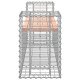 Sonata Bancă de grădină cu gabion, 183x41x60,5 cm, lemn masiv Douglas