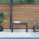 Sonata H Градинска пейка сива 80x38x45 см борово дърво масив