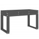 Sonata H Градинска пейка сива 80x38x45 см борово дърво масив