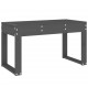 Sonata H Градинска пейка сива 80x38x45 см борово дърво масив