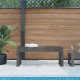 Sonata H Градинска пейка сива 110x38x45 см борово дърво масив