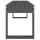 Sonata H Градинска пейка сива 110x38x45 см борово дърво масив