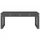 Sonata H Градинска пейка сива 110x38x45 см борово дърво масив