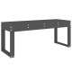 Sonata H Градинска пейка сива 110x38x45 см борово дърво масив