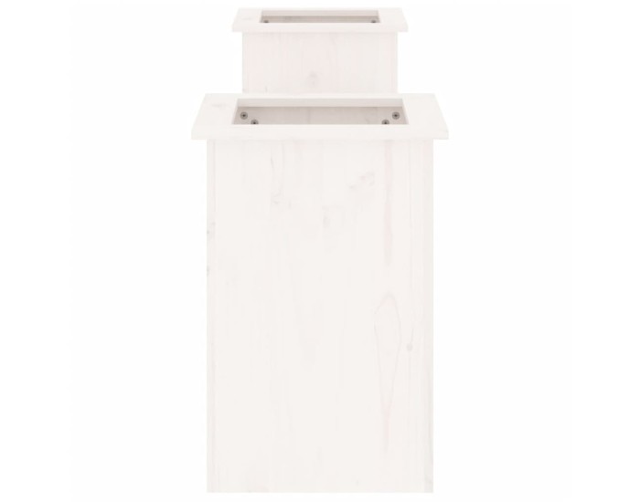 Sonata Jardinieră bancă, alb, 184,5x39,5x56,5 cm, lemn masiv de pin