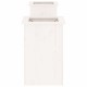 Sonata Jardinieră bancă, alb, 184,5x39,5x56,5 cm, lemn masiv de pin