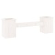 Sonata Jardinieră bancă, alb, 184,5x39,5x56,5 cm, lemn masiv de pin