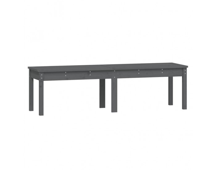 Sonata H 2-местна градинска пейка, сива, 159,5x44x45 см, бор масив