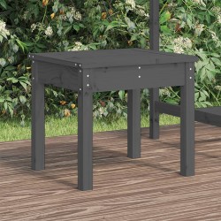 Sonata H Градинска пейка сива 50x44x45 см борово дърво масив - Canapele și bănci de grădină