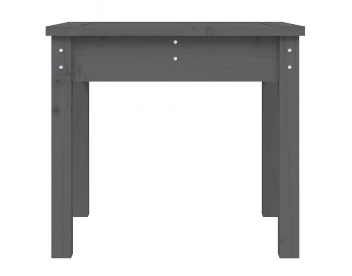 Sonata H Градинска пейка сива 50x44x45 см борово дърво масив
