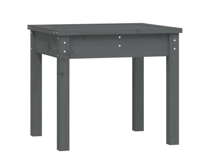 Sonata H Градинска пейка сива 50x44x45 см борово дърво масив