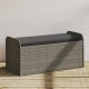 Sonata H Пейка за съхранение с възглавница сива 115x51x52 см полиратан