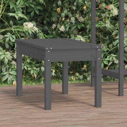 Sonata H Градинска пейка сива 80x44x45 см борово дърво масив - Canapele și bănci de grădină