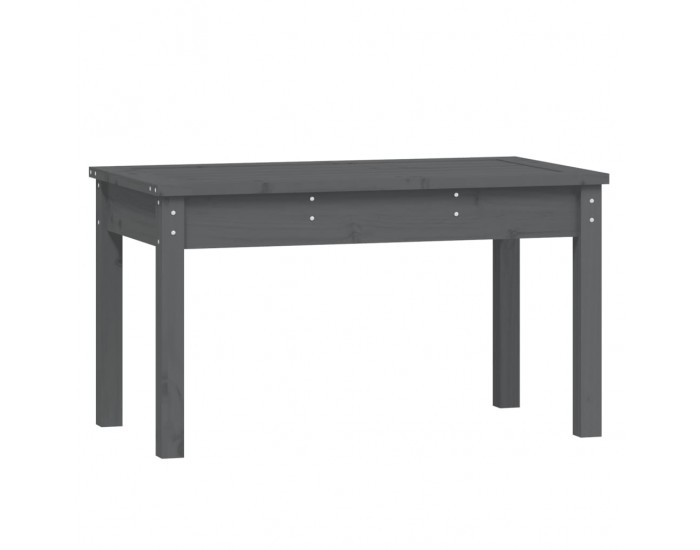 Sonata H Градинска пейка сива 80x44x45 см борово дърво масив