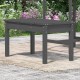 Sonata H Градинска пейка сива 80x44x45 см борово дърво масив