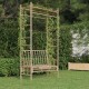 Sonata Bancă de grădină cu pergolă, 116 cm, bambus