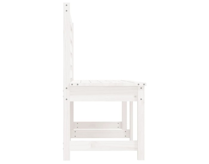 Sonata Bancă de grădină, alb, 157,5 cm, lemn masiv de pin