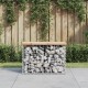 Sonata Bancă de grădină, design gabion, 63x31,5x42 cm, lemn masiv pin