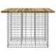 Sonata H Градинска пейка габионен дизайн 100x102x72 см импрегниран бор