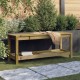 Sonata H Градинска пейка габионен дизайн 108x35x45 см импрегниран бор