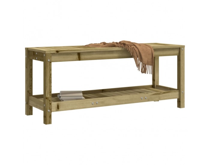 Sonata H Градинска пейка габионен дизайн 108x35x45 см импрегниран бор