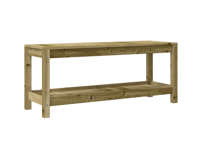 Sonata H Градинска пейка габионен дизайн 108x35x45 см импрегниран бор