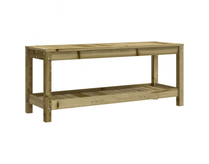 Sonata H Градинска пейка габионен дизайн 108x35x45 см импрегниран бор