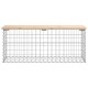 Sonata Bancă de grădină, design gabion, 103x31,5x42 cm, lemn masiv pin