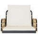 Sonata H Стол-люлка с възглавници 63x58x39 см полиратан и стомана