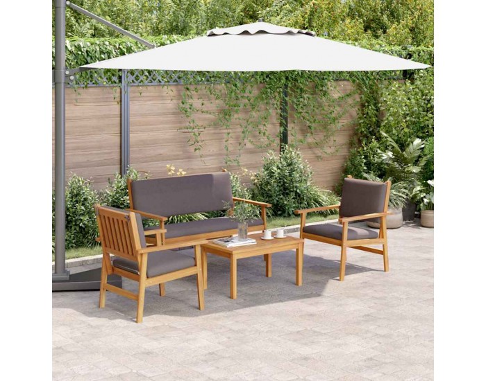 Sonata H Градински Софа Комплект 4 pcs Кафяво 75 x 45 x 38см