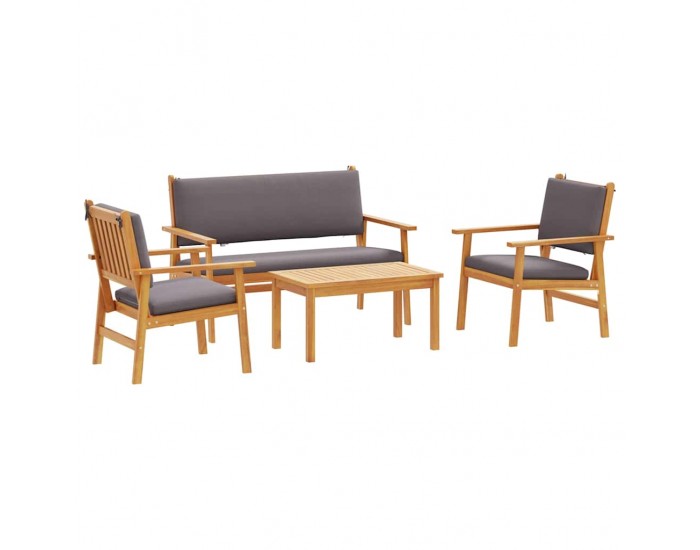 Sonata H Градински Софа Комплект 4 pcs Кафяво 75 x 45 x 38см