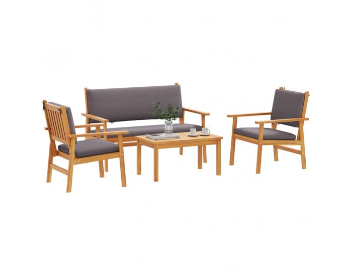 Sonata H Градински Софа Комплект 4 pcs Кафяво 75 x 45 x 38см