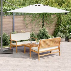Sonata H Градински Софа Комплект 3 pcs Кафяво 75 x 45 x 38см - Canapele și bănci de grădină