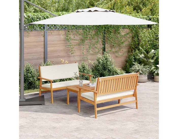 Sonata H Градински Софа Комплект 3 pcs Кафяво 75 x 45 x 38см