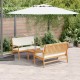 Sonata H Градински Софа Комплект 3 pcs Кафяво 75 x 45 x 38см