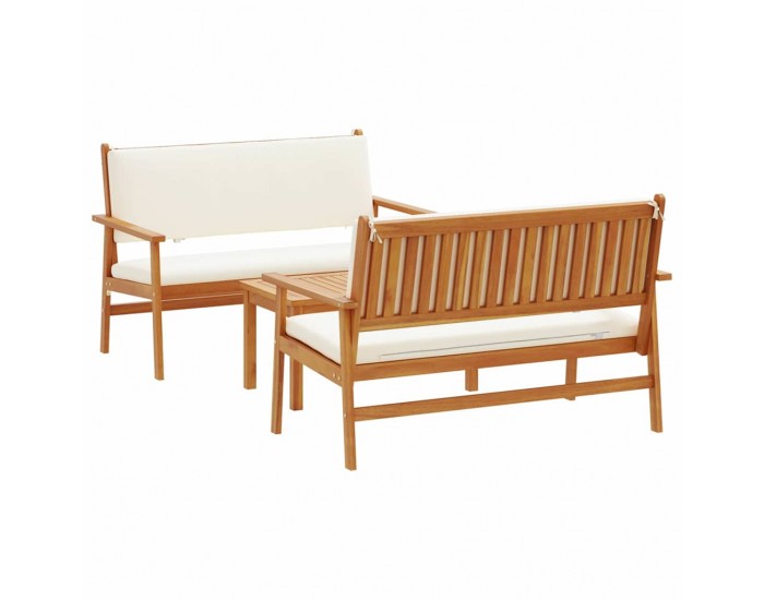 Sonata H Градински Софа Комплект 3 pcs Кафяво 75 x 45 x 38см
