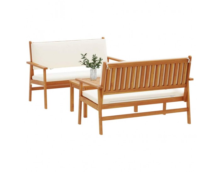 Sonata H Градински Софа Комплект 3 pcs Кафяво 75 x 45 x 38см
