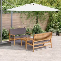 Sonata H Градински Софа Комплект 3 pcs Кафяво 75 x 45 x 38см - Canapele și bănci de grădină
