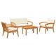 Sonata H Бистро комплект 4 pcs Кафяво 75 x 45 x 38см