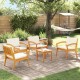 Sonata H Бистро комплект 5 pcs Кафяво 45 x 45 x 38см