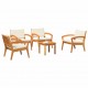 Sonata H Бистро комплект 5 pcs Кафяво 45 x 45 x 38см