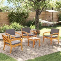 Sonata H Бистро комплект 5 pcs Кафяво 45 x 45 x 38см - Canapele și bănci de grădină