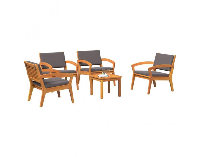 Sonata H Бистро комплект 5 pcs Кафяво 45 x 45 x 38см